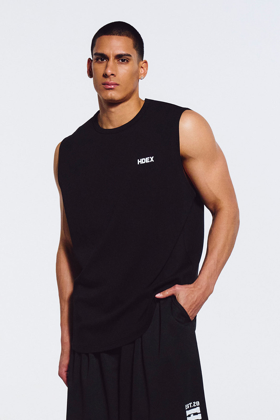 HDEX Main Small Logo Sleeveless Black