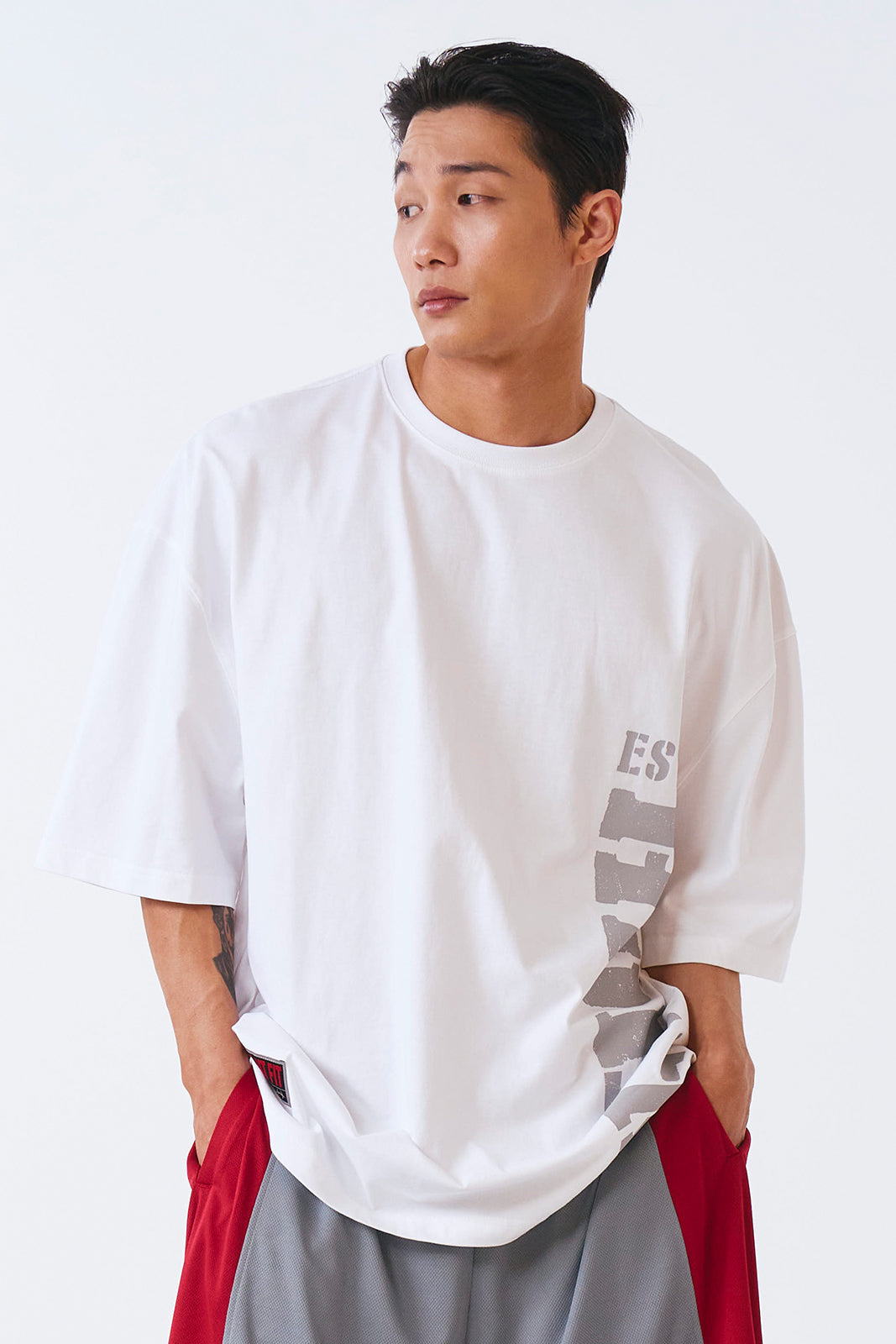 HDEX Core Big Logo Giant Fit Short Sleeve White