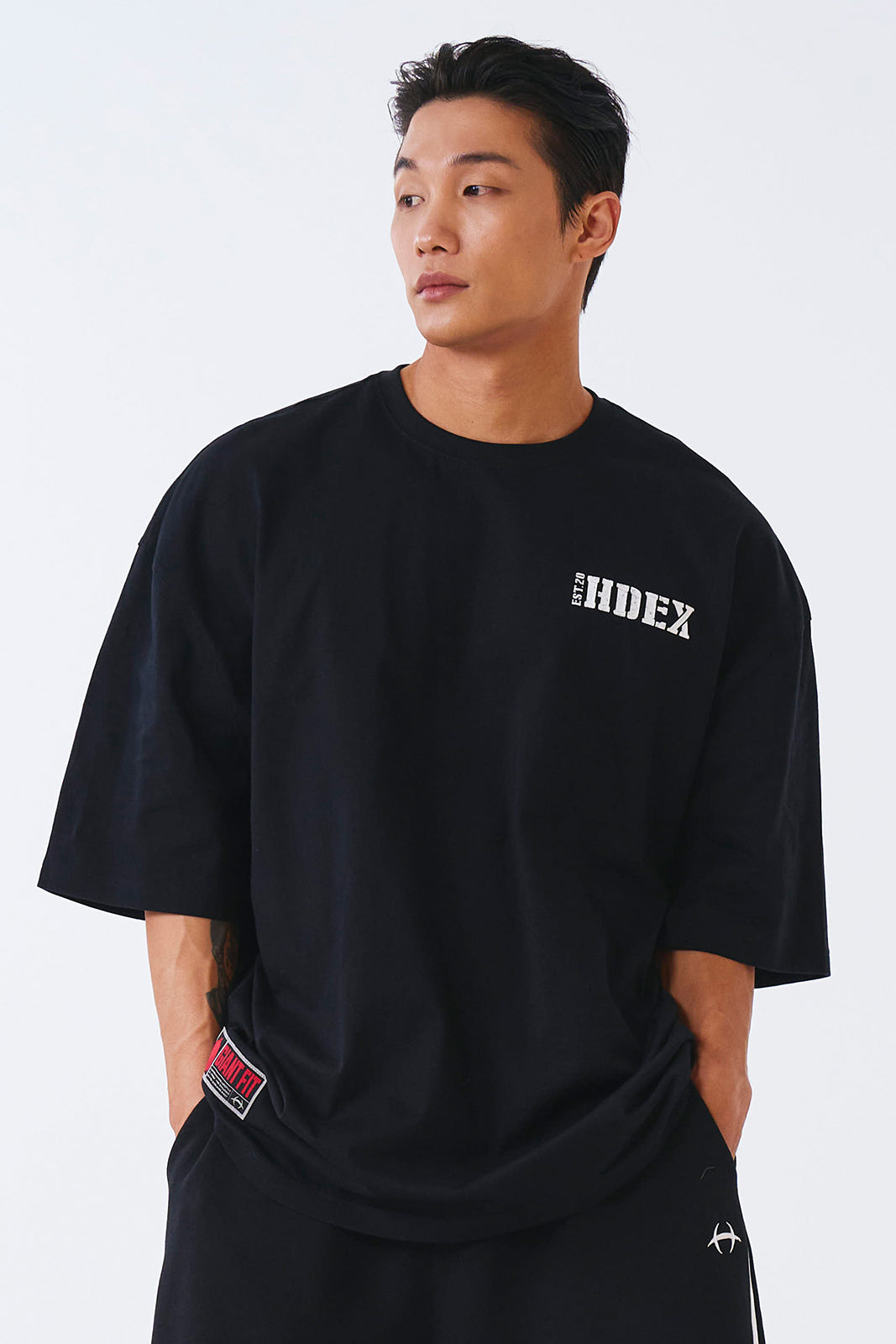 HDEX Core Small Logo Giant Fit Short Sleeve Black