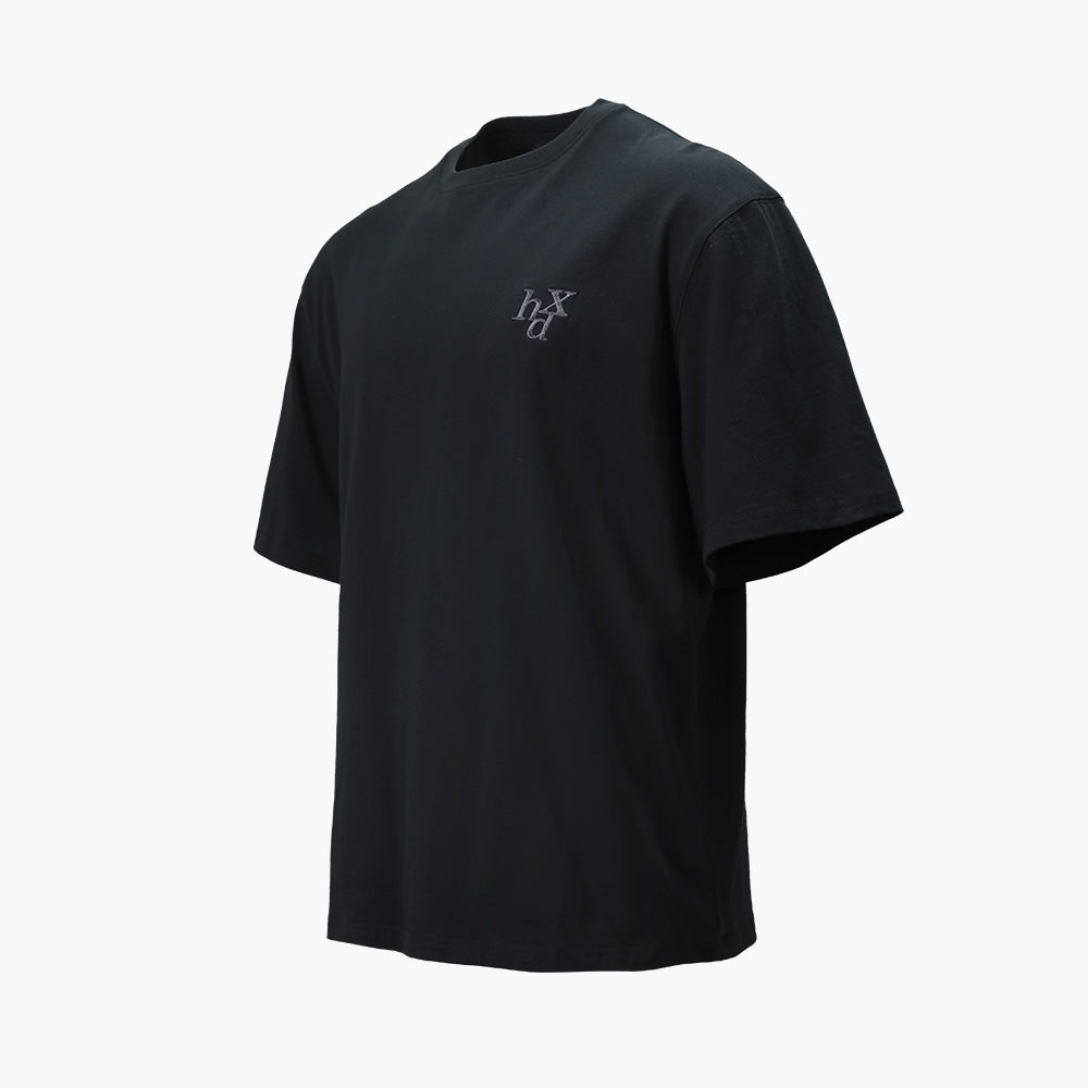 HDEX Signature Embroidered Short Sleeve Black