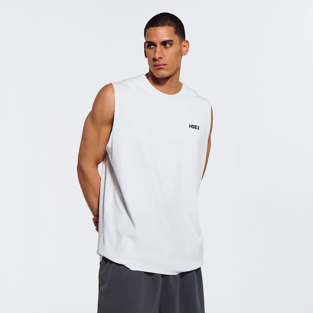 HDEX Main Small Logo Sleeveless White