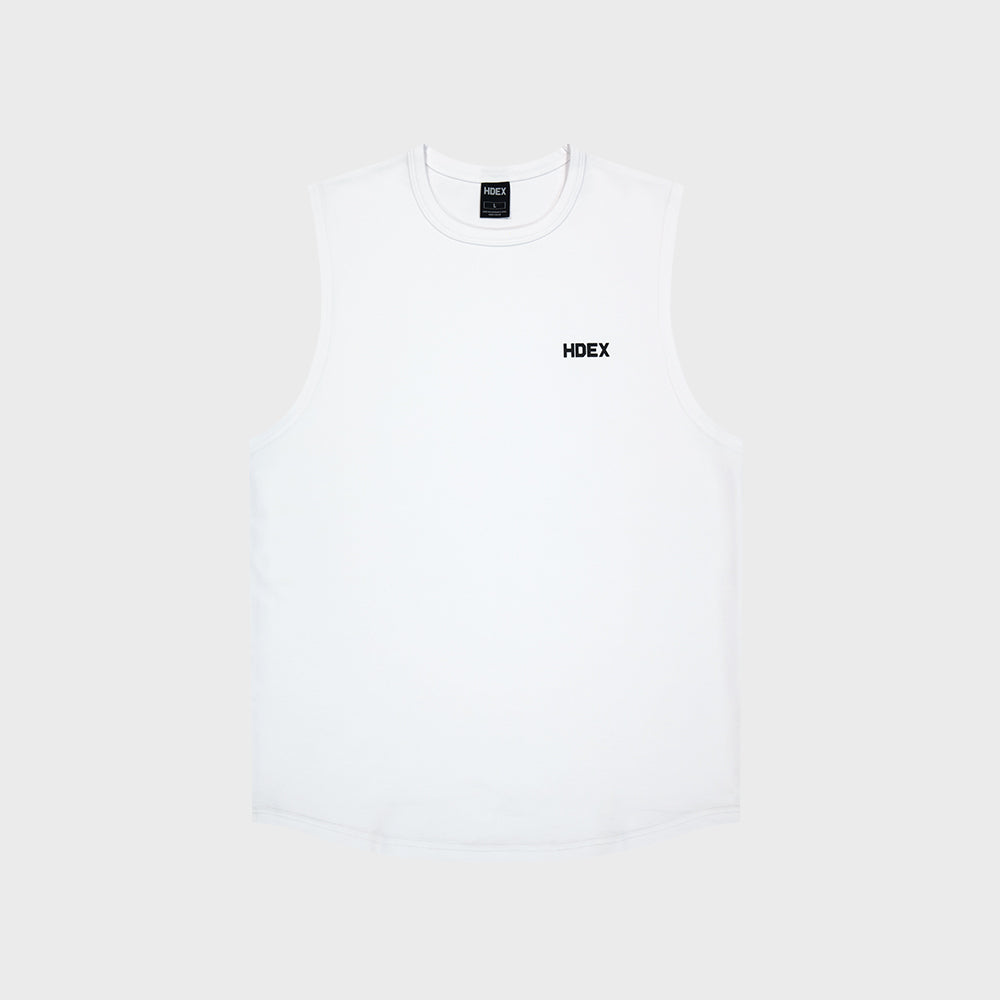 HDEX Main Small Logo Sleeveless White
