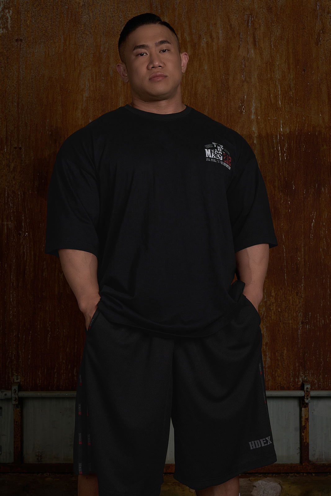 HDEX The Mass 212 Tape Mesh Bermuda Shorts black