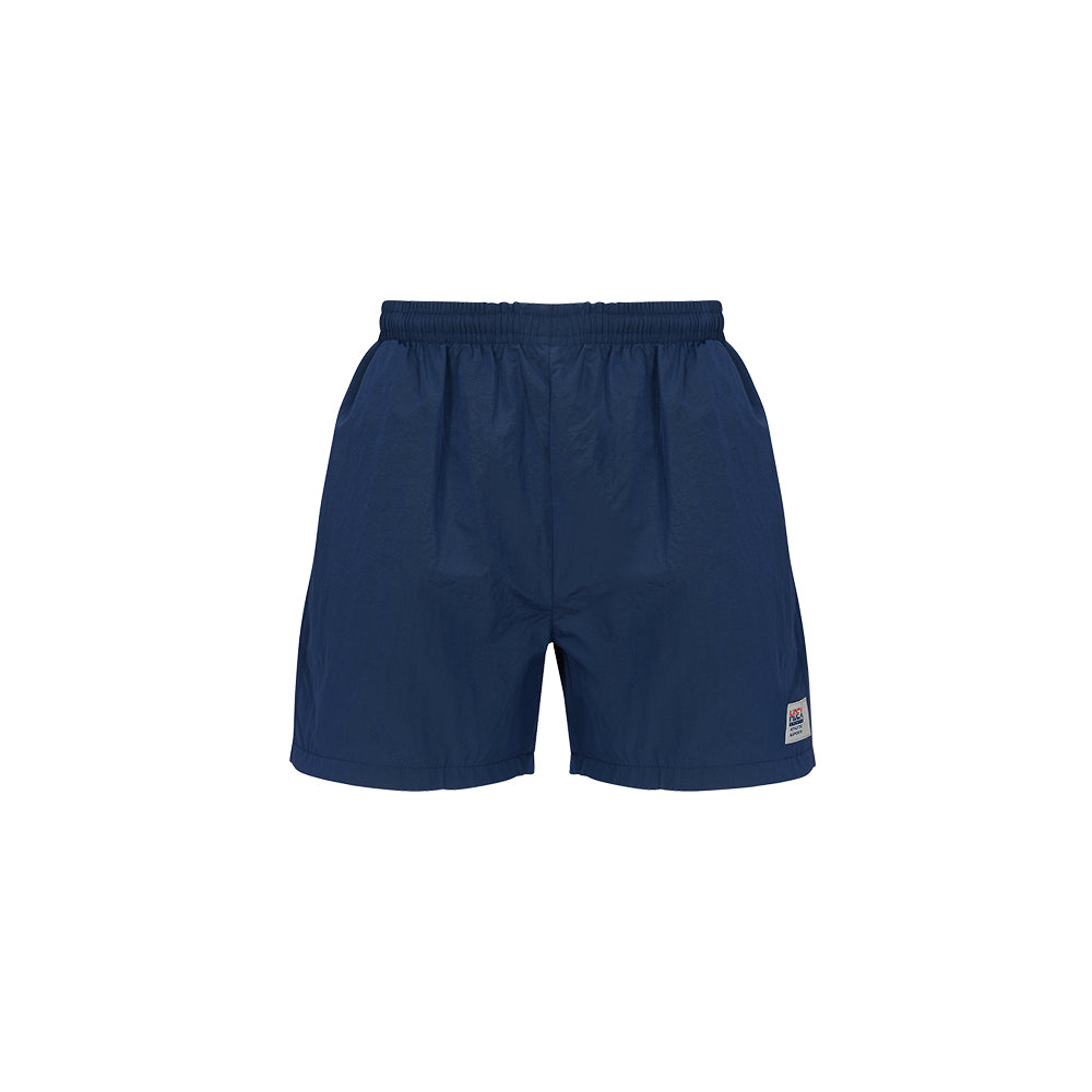 Metal Nylon Label Track Shorts Black