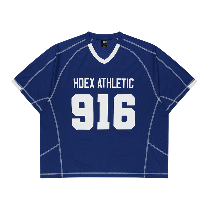 HDEX 916 Giant Fit Mesh Short Sleeve Blue