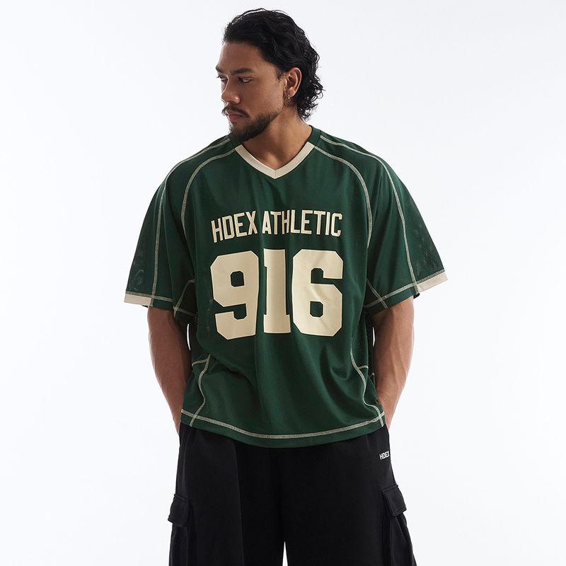 HDEX 916 Giant Fit Mesh Short Sleeve Green