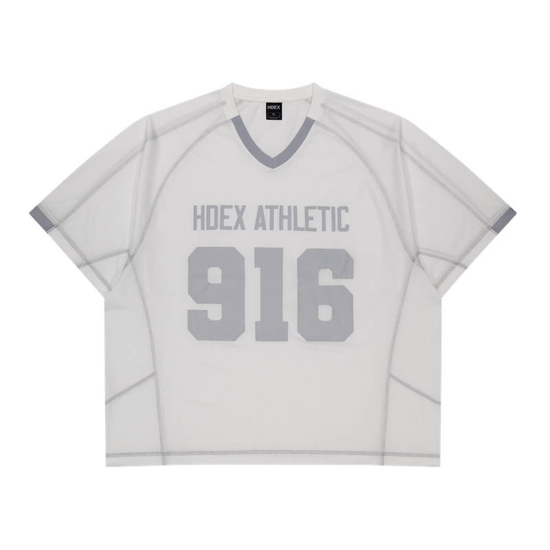 HDEX 916 Giant Fit Mesh Short Sleeve White