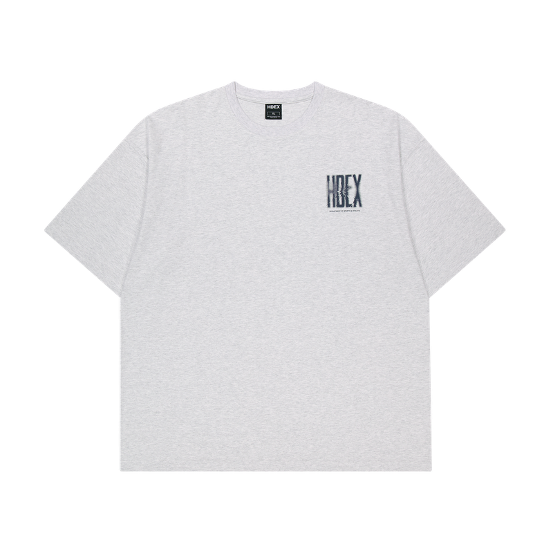 HDEX Crack Printed Short Sleeve Melange White