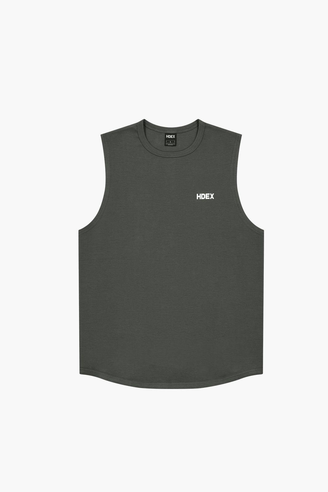 HDEX Main Small Logo Sleeveless Charcoal
