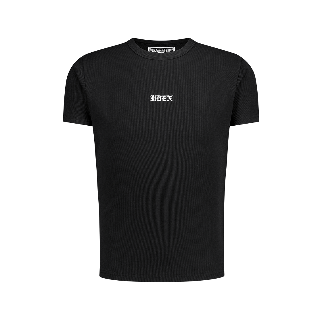 HDEX Essential Ribbed Muscle Fit Short Sleeve Black