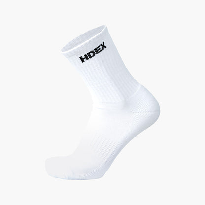 HDEX Main Small Logo Socks White