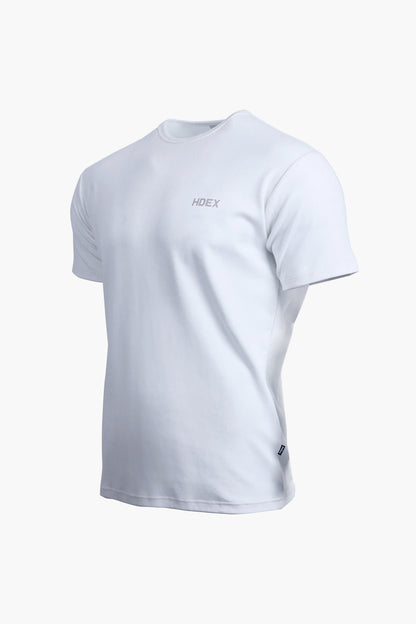 Main Small Logo Air Muscle Fit Short Sleeve White