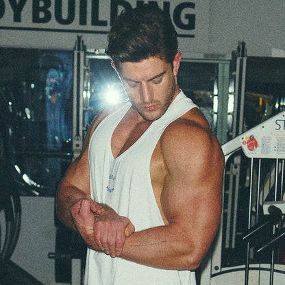 [GYM CLUB LEGACY PRE-ORDER] HDEX Old English Back Logo Stringer White