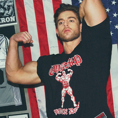 [GYM CLUB LEGACY PRE-ORDER] HDEX Old Champ Giant Fit Short Sleeve Black