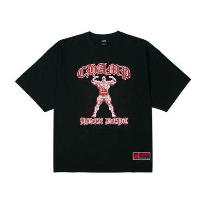 [GYM CLUB LEGACY PRE-ORDER] HDEX Old Champ Giant Fit Short Sleeve Black