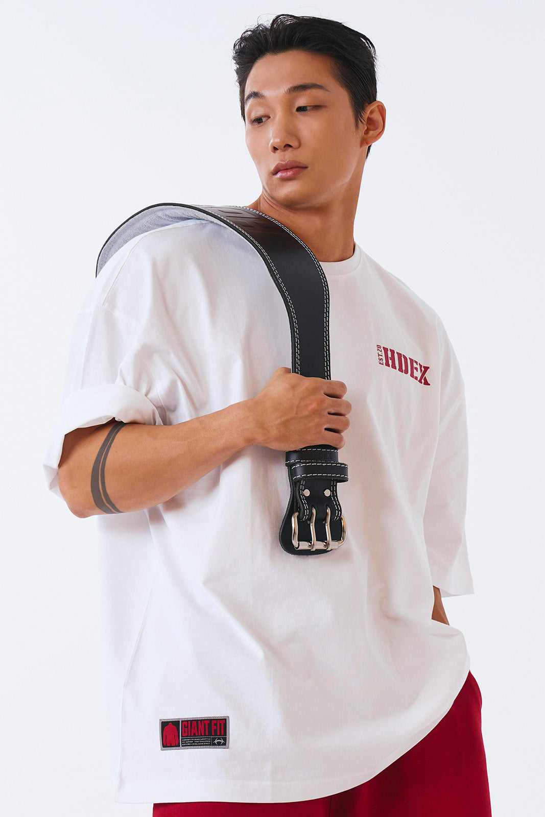 HDEX Core Small Logo Giant Fit Short Sleeve White