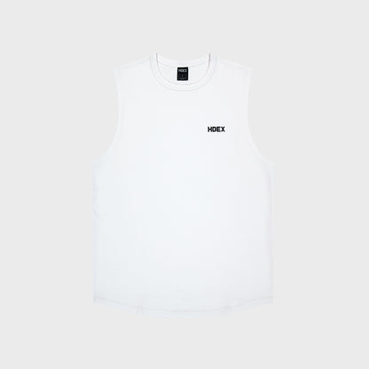 HDEX Main Small Logo Sleeveless White