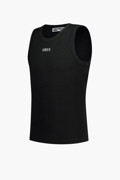HDEX Essential Ribbed Body Fit Tank Black