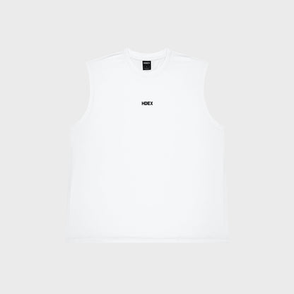 HDEX Main Small Logo Overfit Sleeveless White