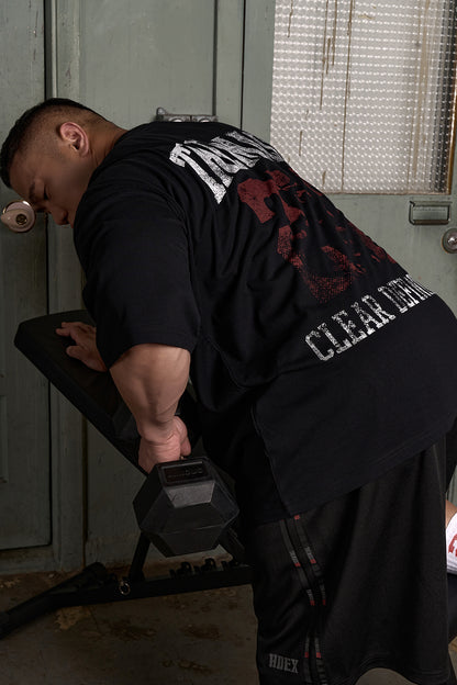 HDEX The Mass 212 Giant Fit Print Short Sleeve Black
