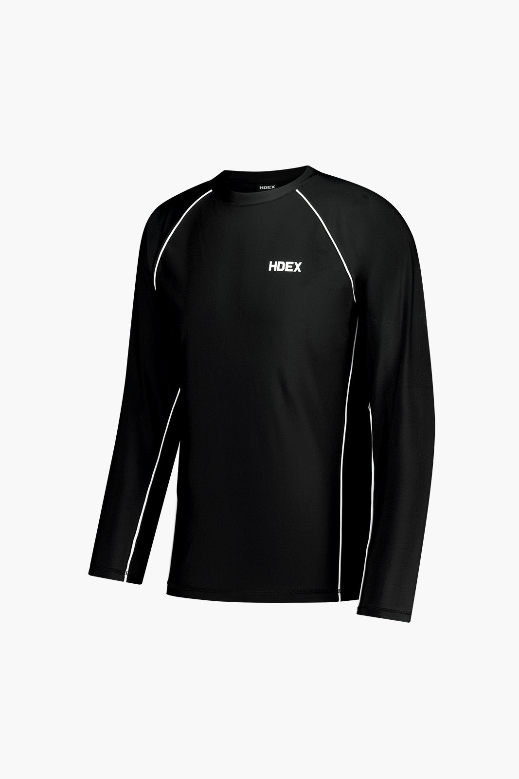 HDEX Aqua Piping Long Sleeve Rash Guard Black
