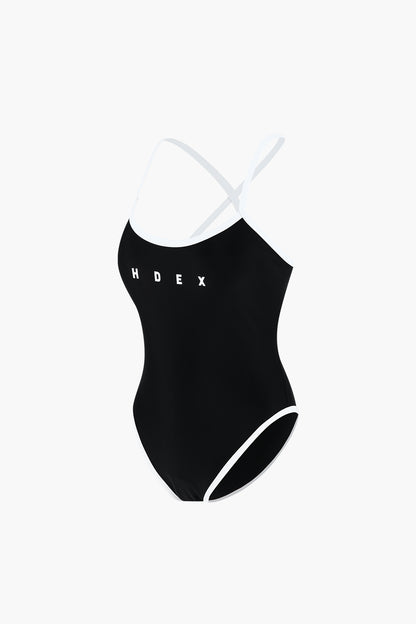 HDEX Mond Back String Monokini Black