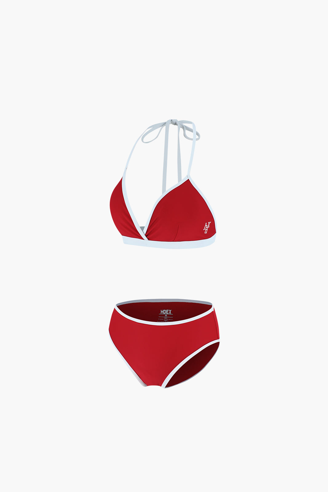 HDEX Contrast Triangle Bikini Set Red