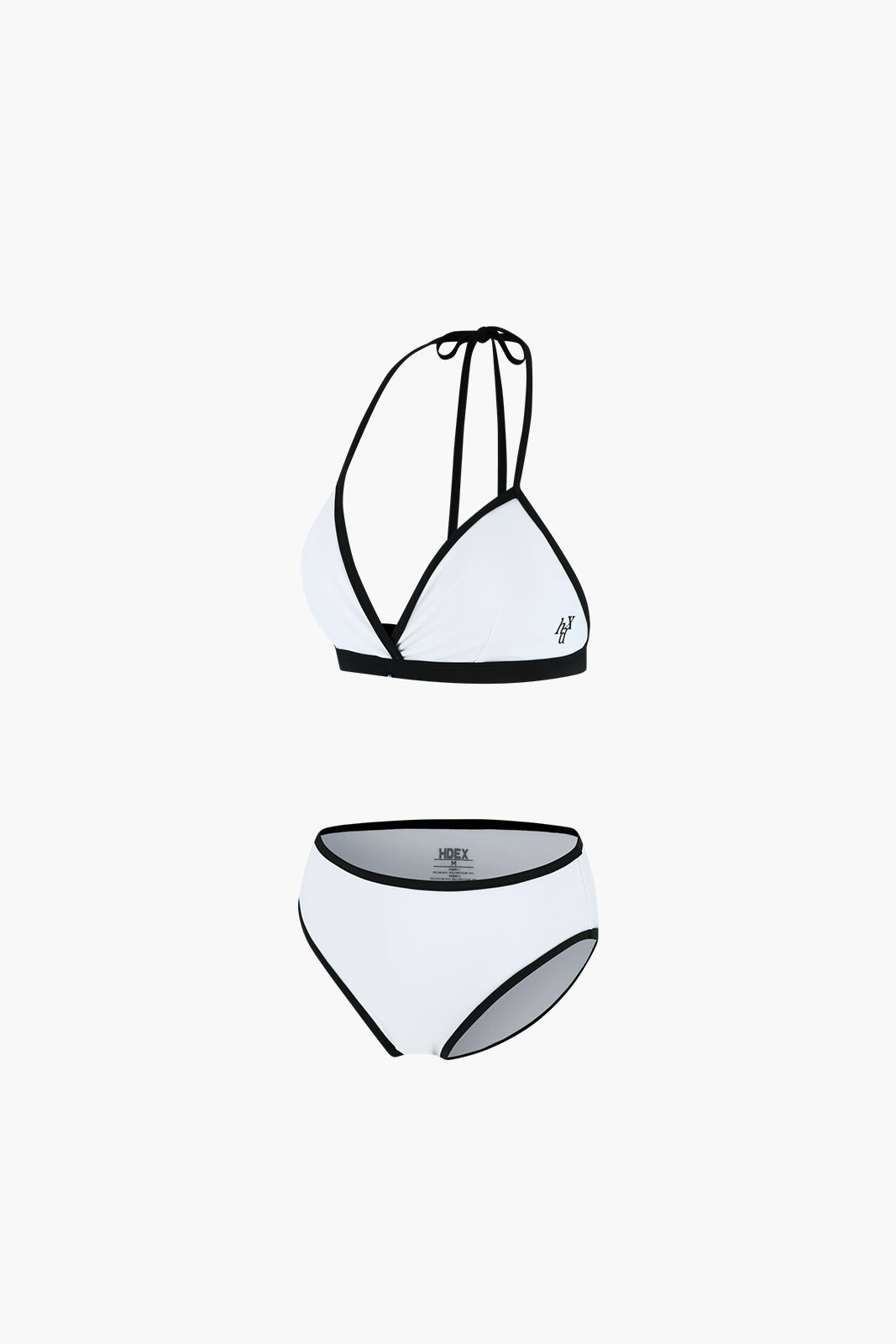 HDEX Contrast Triangle Bikini Set White