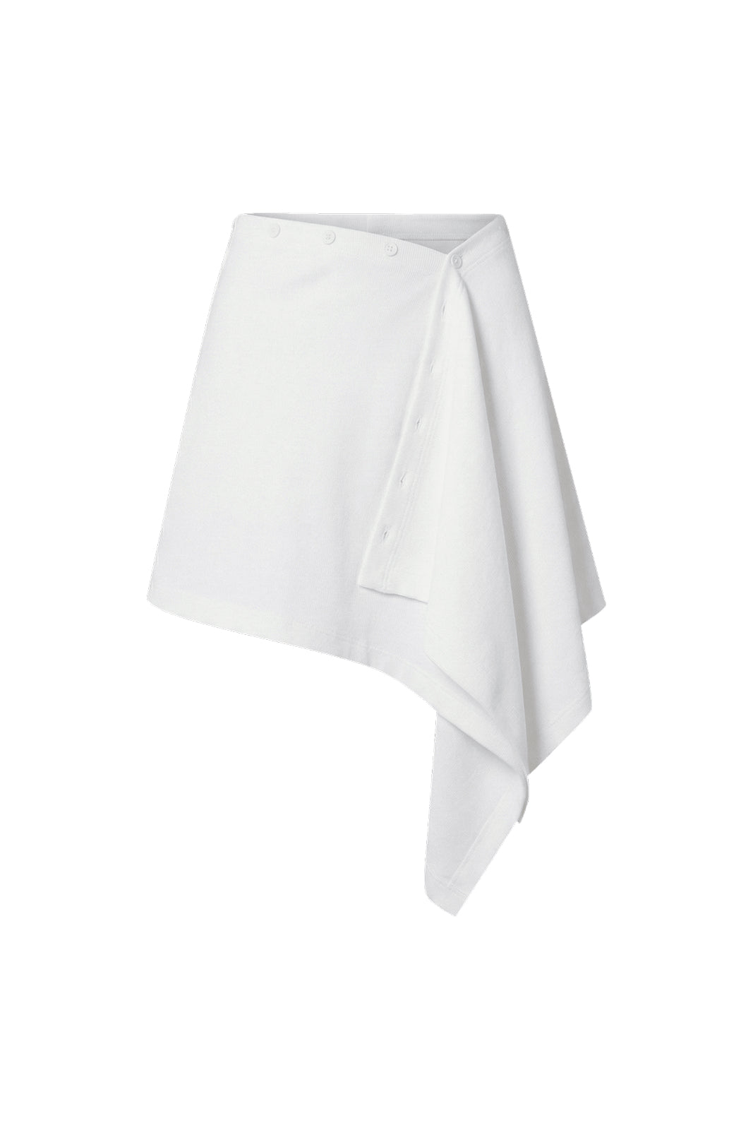 HDEX Essential Drape Wrap Skirt White