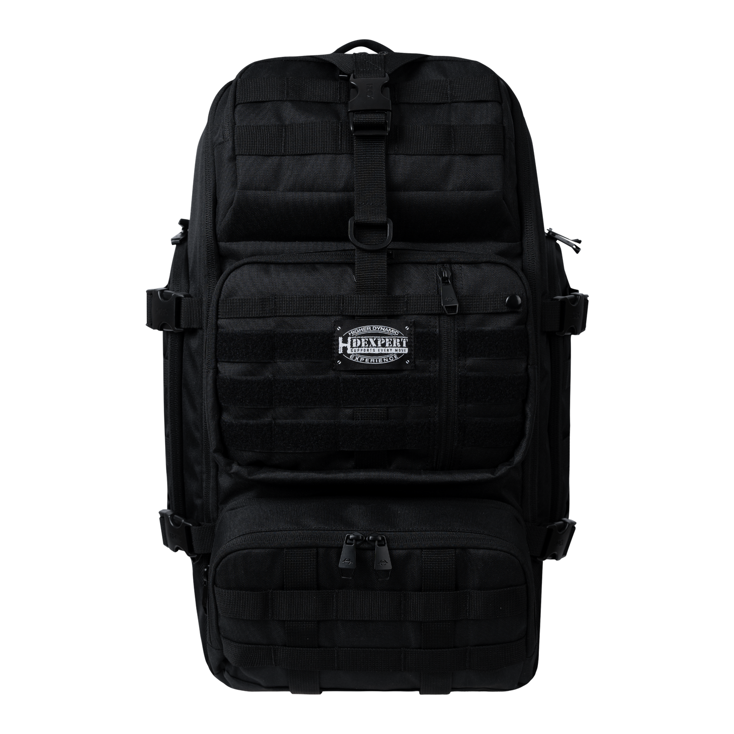 HDEX Gym Three Pocket Cordura Backpack Black