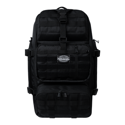 HDEX Gym Three Pocket Cordura Backpack Black