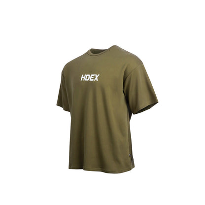 Main Logo Over Fit Sleeve T-Shirt Khaki
