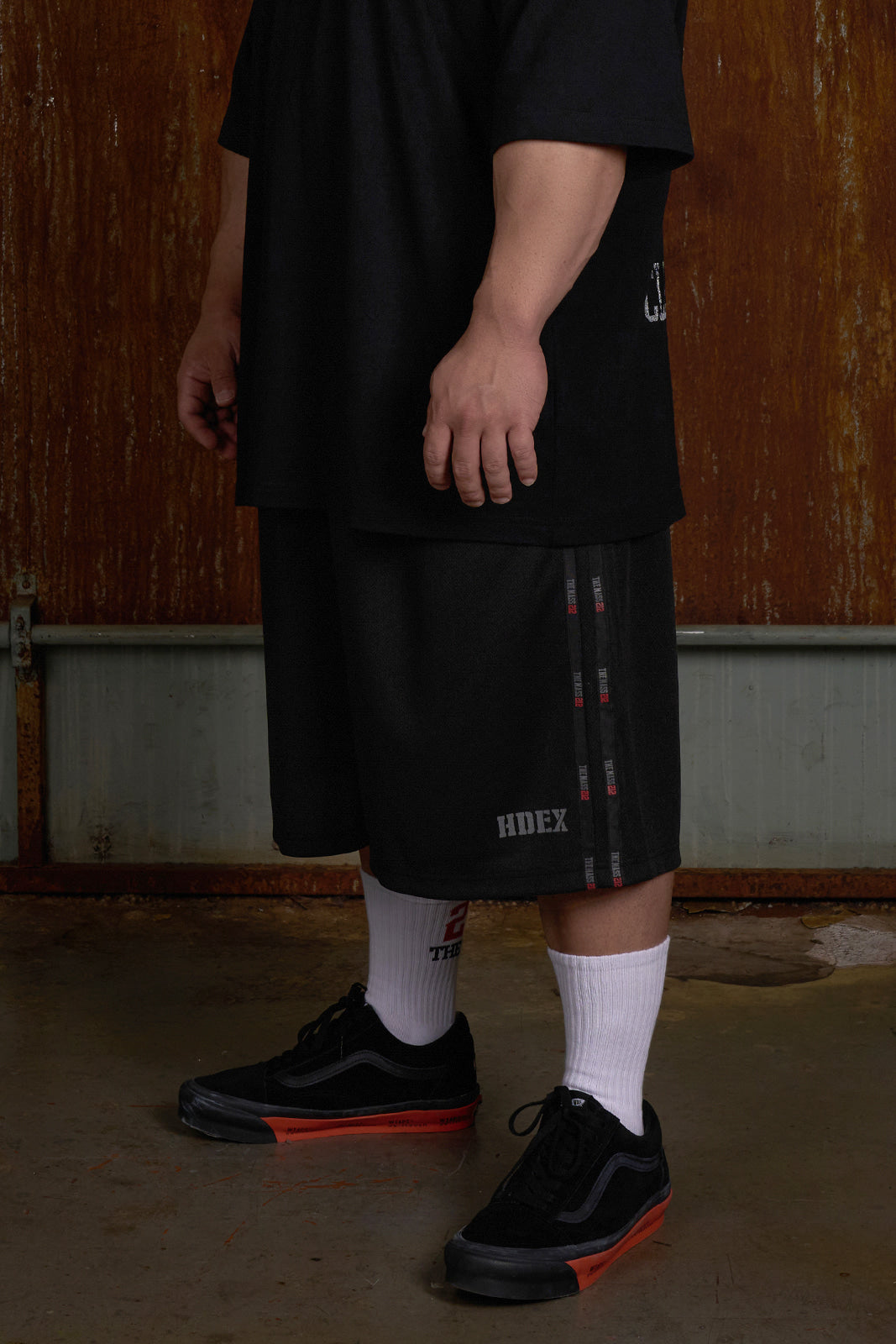 HDEX The Mass 212 Tape Mesh Bermuda Shorts black