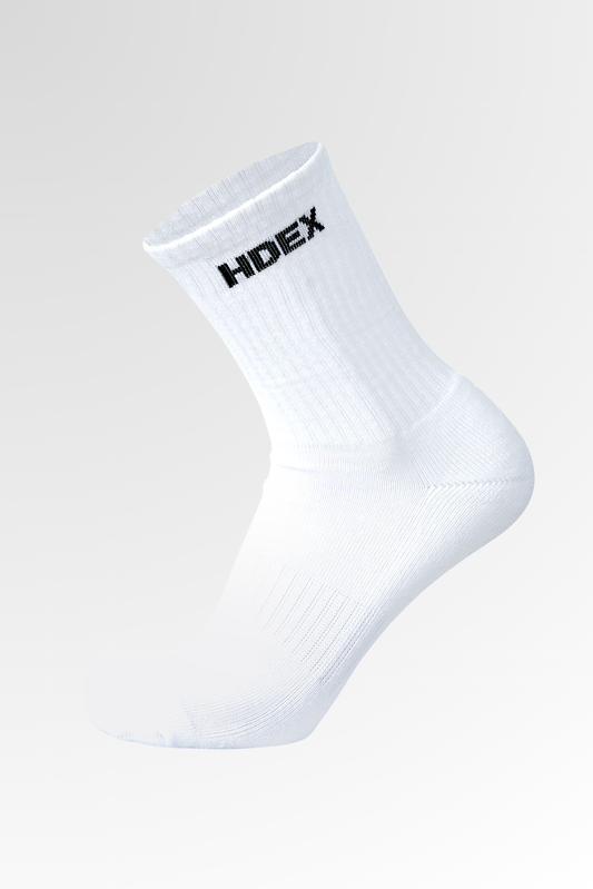 HDEX Main Small Logo Socks White