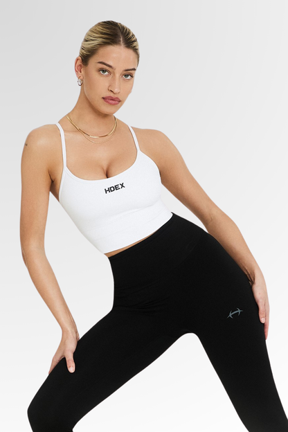 Womens Support Crossback Bratop White