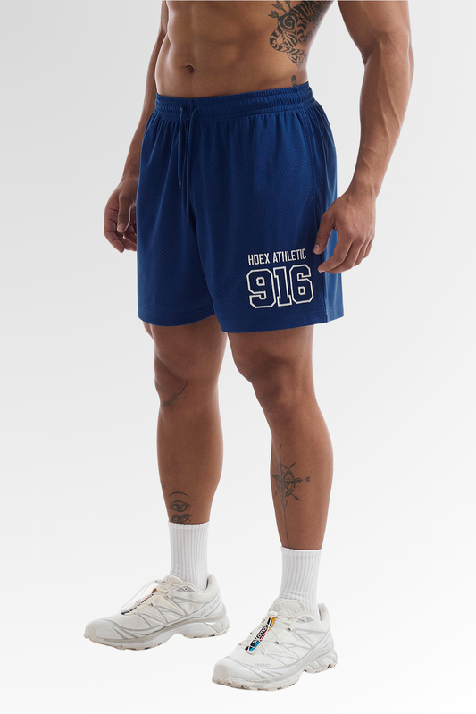 HDEX 916 Solid Mesh Shorts Blue