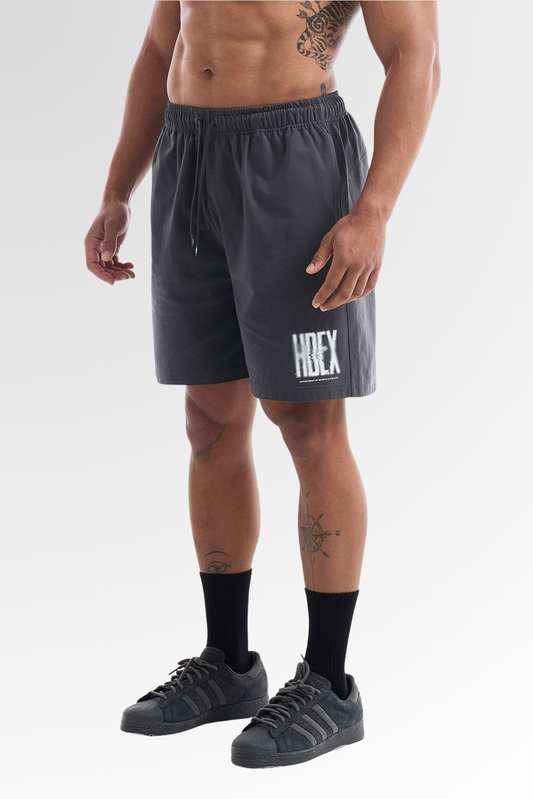 HDEX Crack Printed Shorts Charcoal