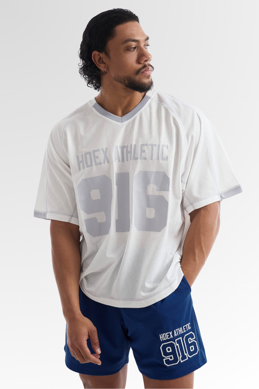 HDEX 916 Giant Fit Mesh Short Sleeve White
