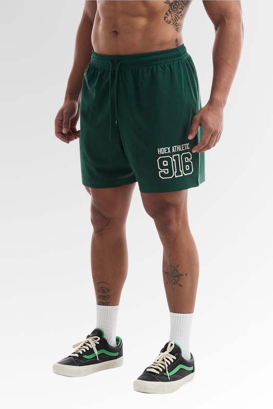 HDEX 916 Solid Mesh Shorts Green