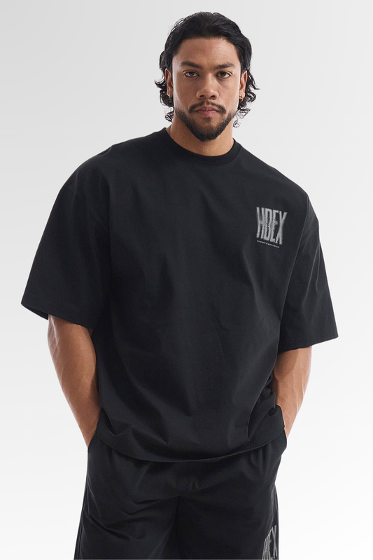 HDEX Crack Printed Short Sleeve Black