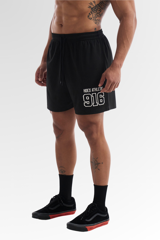 HDEX 916 Solid Mesh Shorts Black