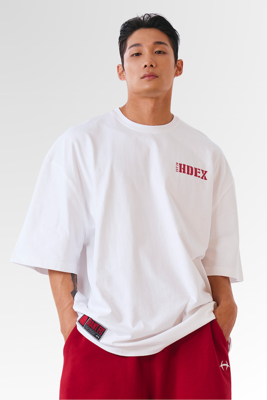 HDEX Core Small Logo Giant Fit Short Sleeve White