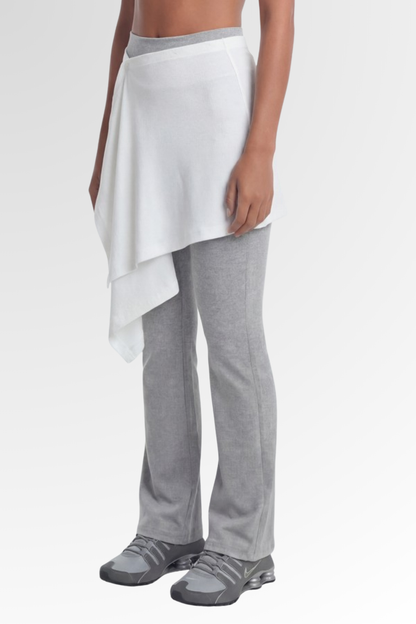 HDEX Essential Drape Wrap Skirt White