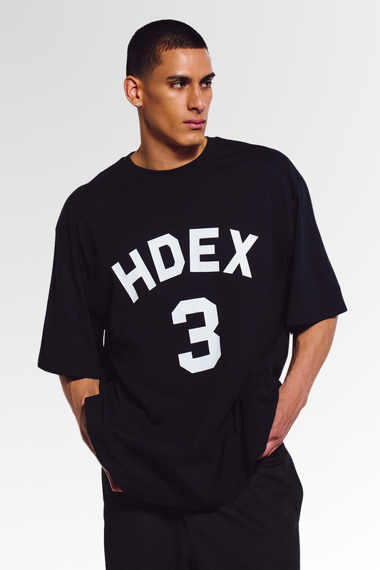 3 Edition Overfit Short Sleeve Black