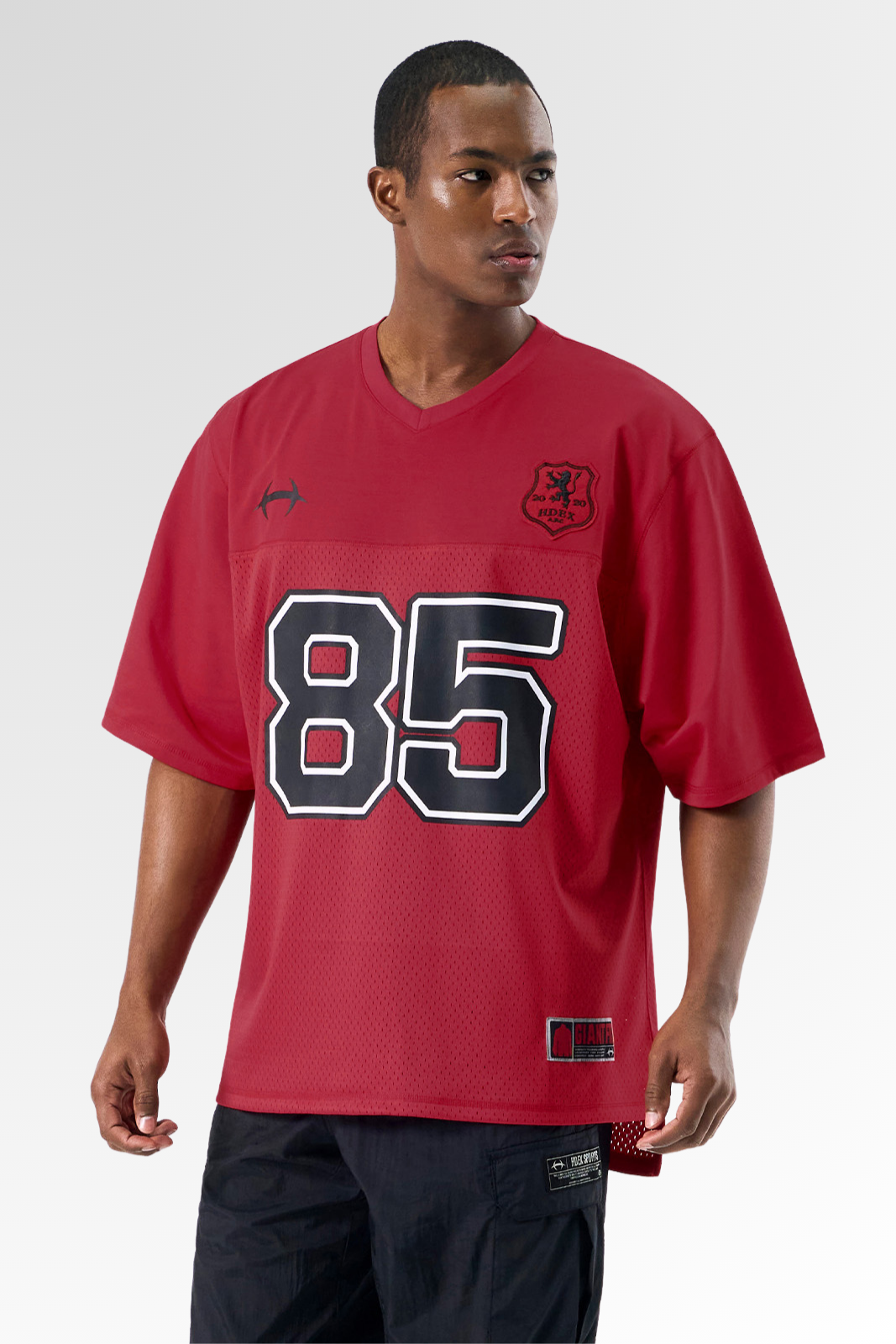 Rugby Jersey Mesh Short Sleeve Red