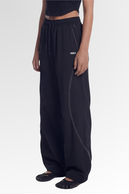 HDEX Stitch Curved Nylon Span Pants W Black