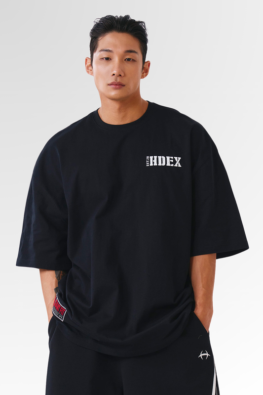 HDEX Core Small Logo Giant Fit Short Sleeve Black