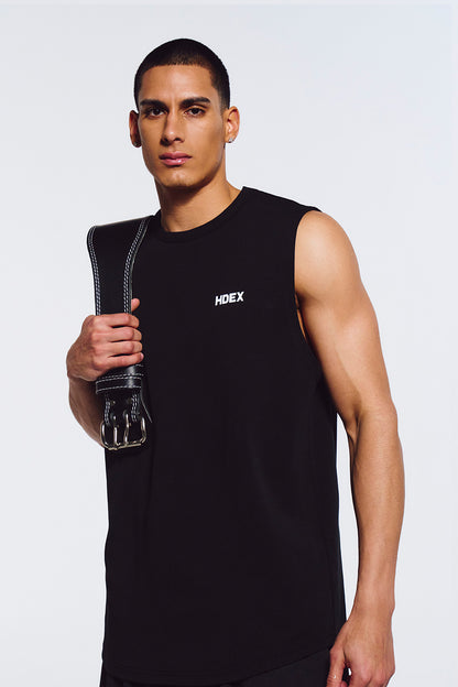HDEX Main Small Logo Sleeveless Black