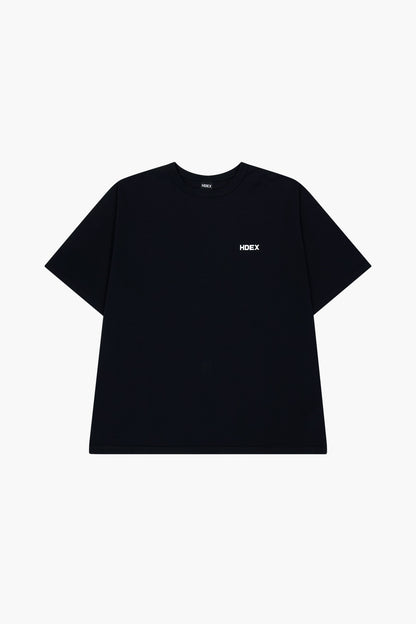 HDEX Main Small Logo Over Fit Short Sleeve Black