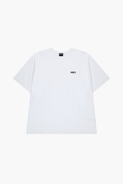 HDEX Main Small Logo over Fit Short Sleeve White
